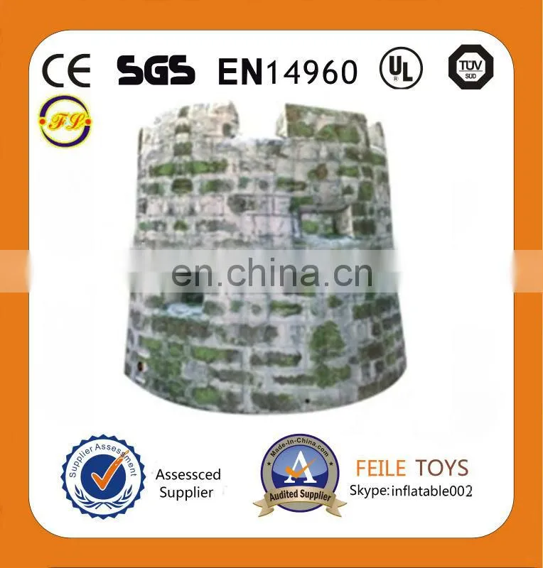 inflatable snow bunker paintball