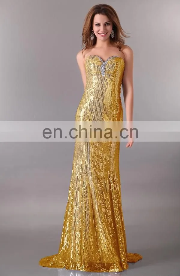 Grace Karin Sexy Shinning Sequins sleeveless long floor length Prom Party Gown Evening Dresses CL2531-1