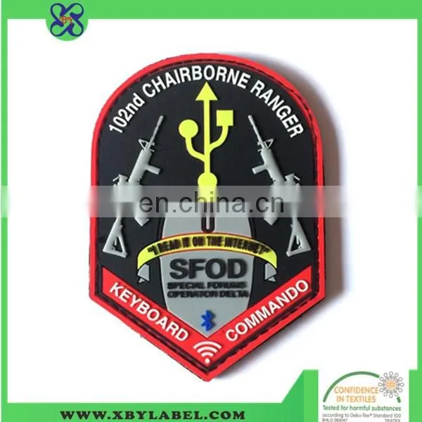 3D silicone clothing label/ iron on rubber patch