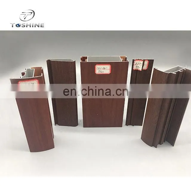 Wood Grain Powder Coating Aluminium Extrusion Products 6063 6061 T4 T5 T6