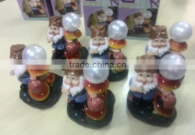 Solar power rechargable Father Christmas LED lights
