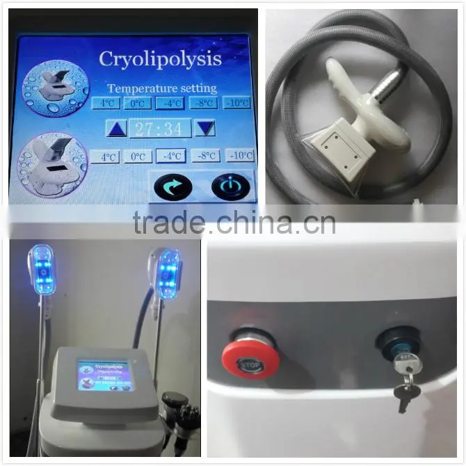 Factory direct sale 2 handles 8 inch real color touch slimming machine