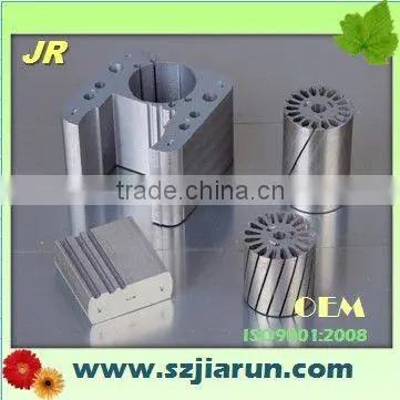 electric motor rotor and stator lamination core