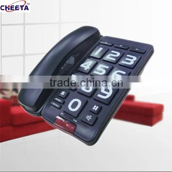 big button telephone with handfree function for old people