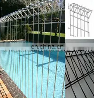 Hot dipped galvanized powder coated Roll top BRC Fence welded wire mesh garden fence