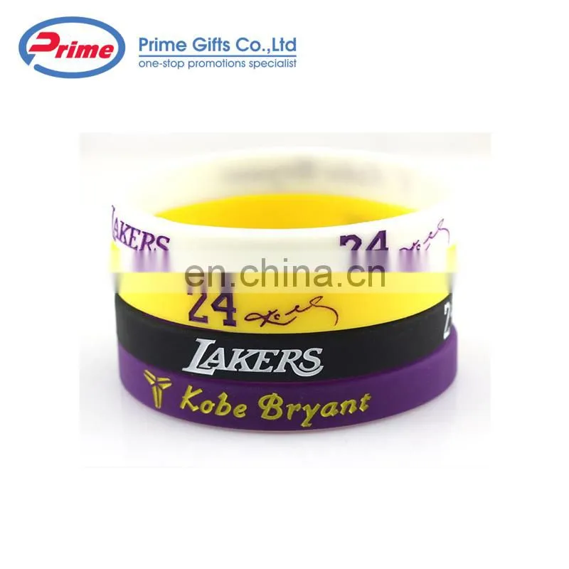 Wholesale Sport Silicon Wrist Bands Cheap Silicone Bracelet Bangle With Custom Logo Popular Printable Wristband