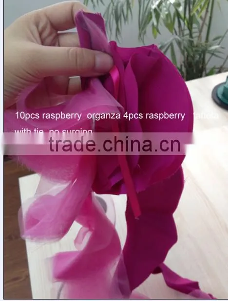 High quality chiffon chair cover with sash
