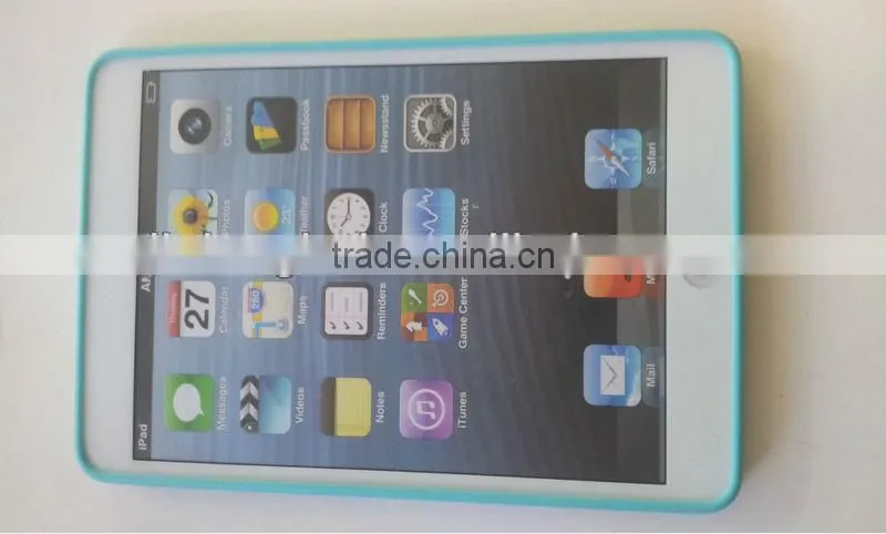 2013 New Arrival Clear Skin TPU Soft Bumper For iPad Mini 7.9" Protection Frame Case