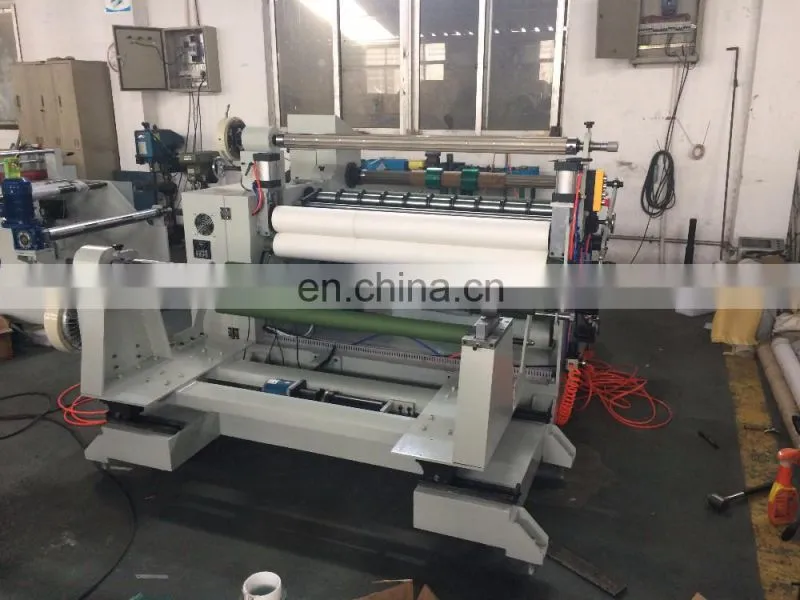 1800mm jumbo plastic paper film cloth fabric roll slitting rewinding machine