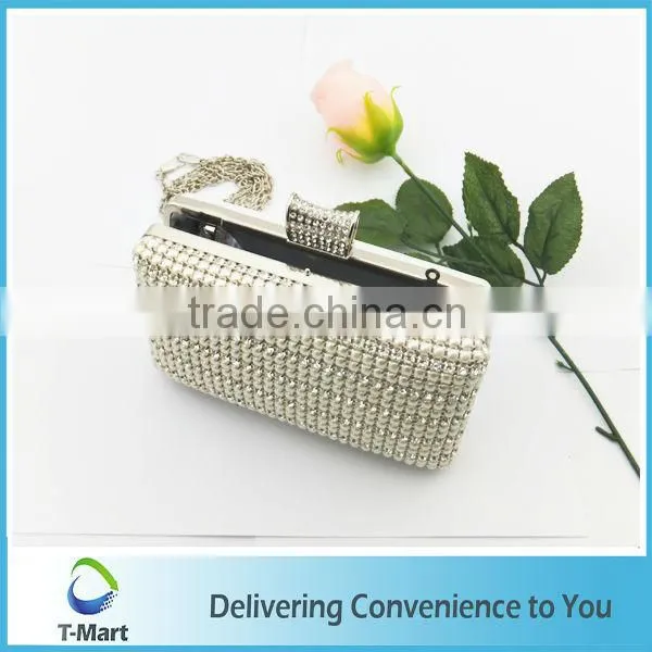 charming rhinestone crystal evening handbag
