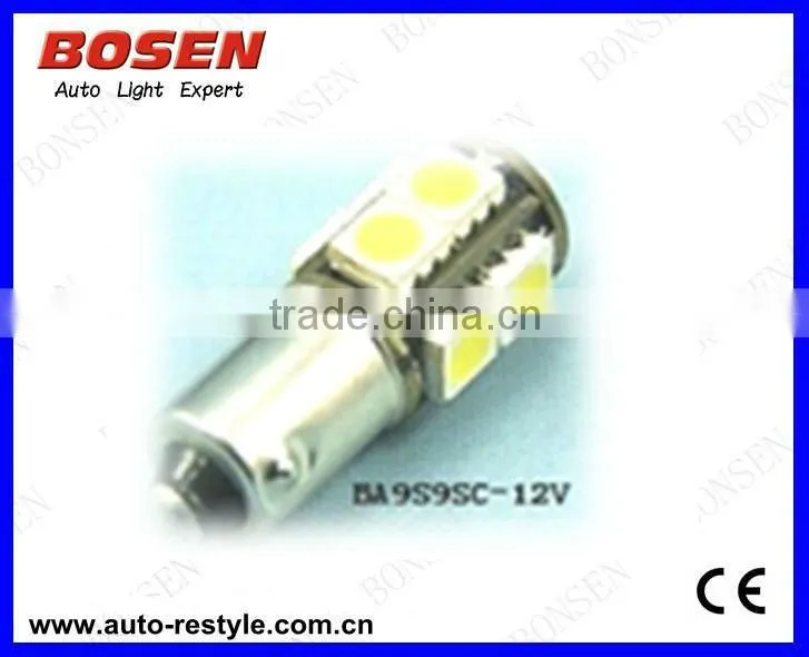 Non-Polarity Canbus LED lamps BA9S-13SMD-5050-CB