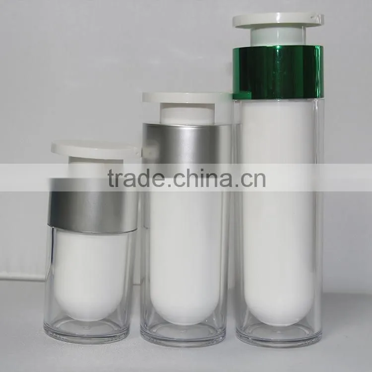 1.77 OZ Airless Cosmetic Pump Bottles, Plastic Airless Bottle, PET Bottle with Airless Pump for Face-care Lotion