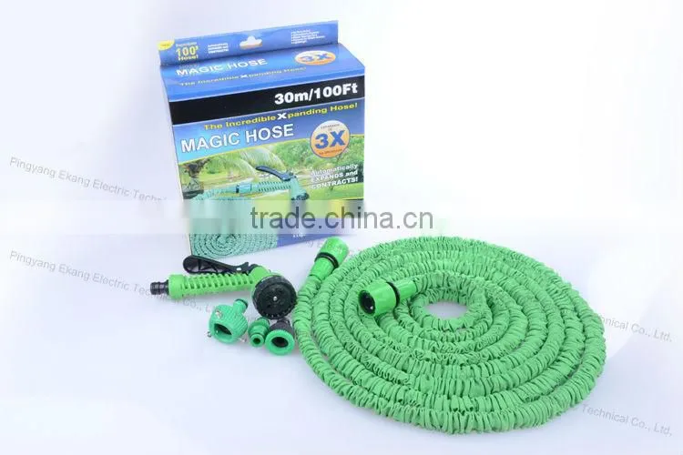 Magic car/garden watering expandable double hook hose