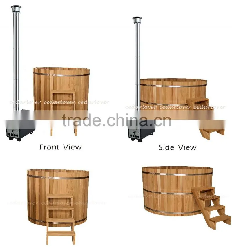 Portable houten hot tub