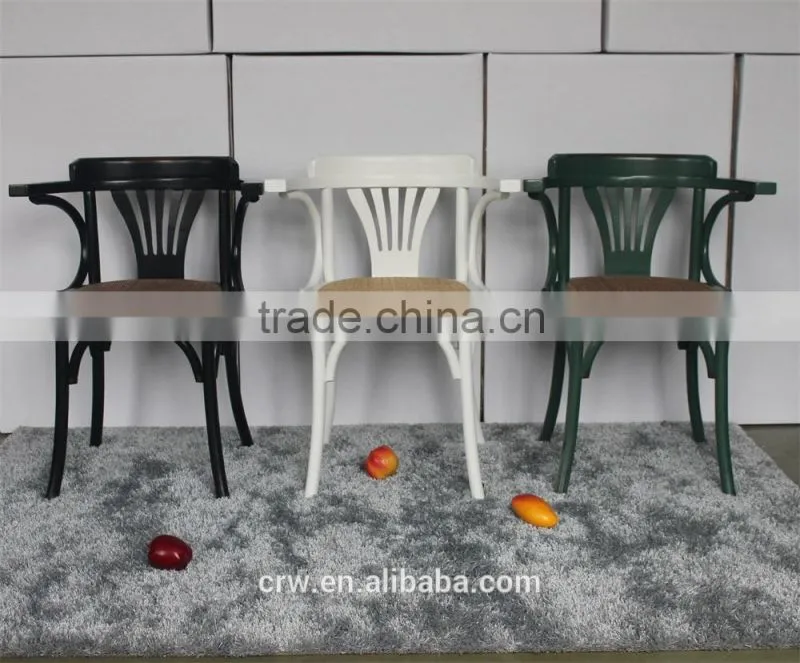 RCH-1522 High Quality Dining Furniture White Windsor Armchair