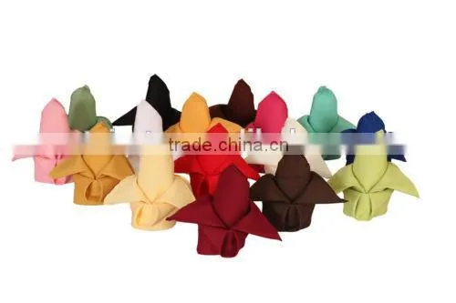Restaurantr decorating solid color embroidered table napkins