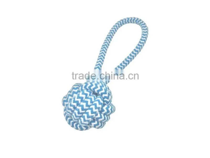 Pet rubber toy,pet toy by colored cotton balls,Colorful cotton rope ball toys pet toys for dog chewing