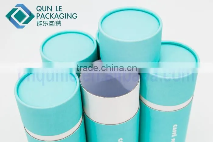 High End Rigid Round Cardboard Box Water Bottle Packaging