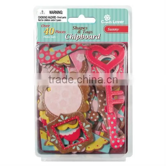 DIY Art & Craft Shapes & Tags Chipboard Scrapbook Decor
