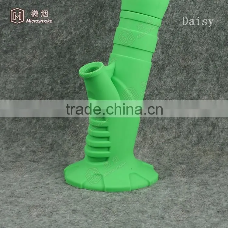 China manufacturers 216 new product silicone water bong rubber pipe for smoking 100% food grade silicone better than glass