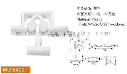 Plastic kitchen door stoppers