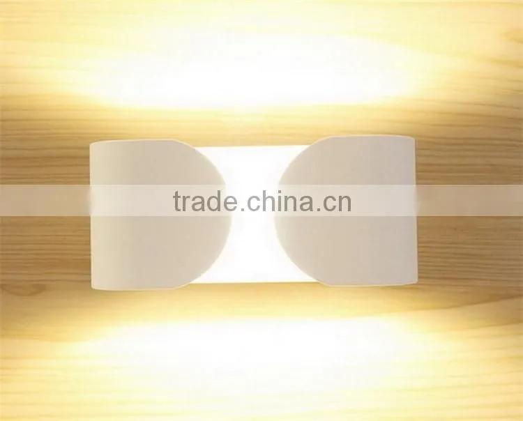 7W Aluminum Material indoor hotel decorative led source modern wall lamp