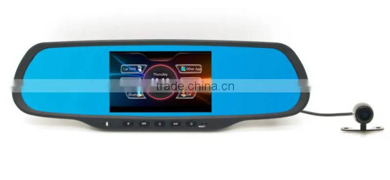 Factory Multifunction car rear view bluetooth camera with wifi android system and GPS