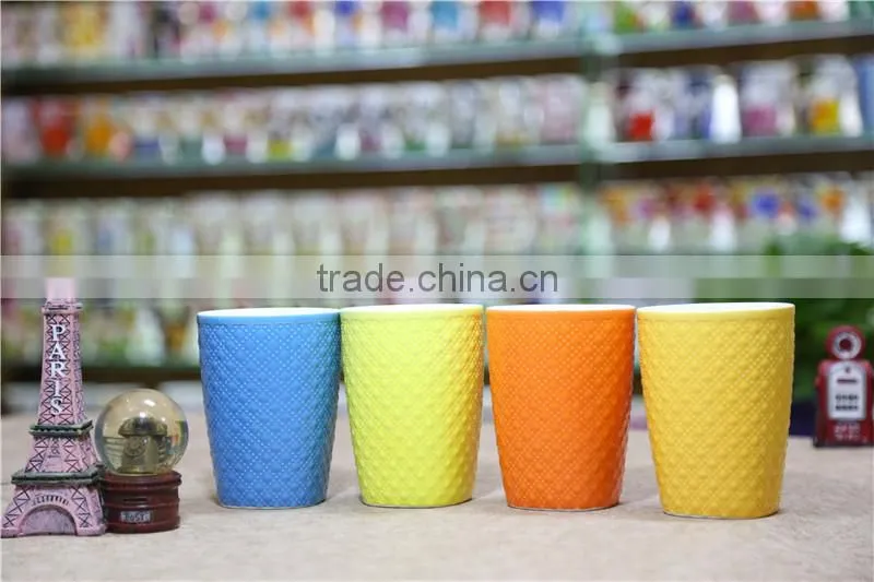 12oz glazed ceramic sublimation mug coffee cup with square bottom
