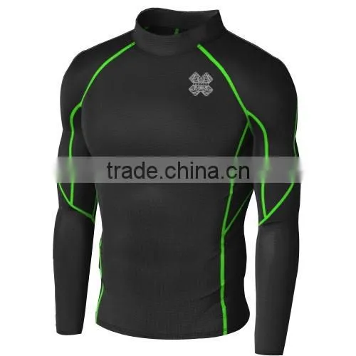 Custom Compression Wear Compression Shirts sublimation style 2015