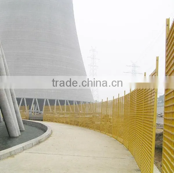 fiberglass fence for power plant cooling tower