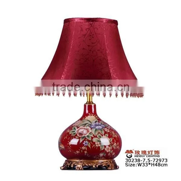 bird ceramic table light art decor