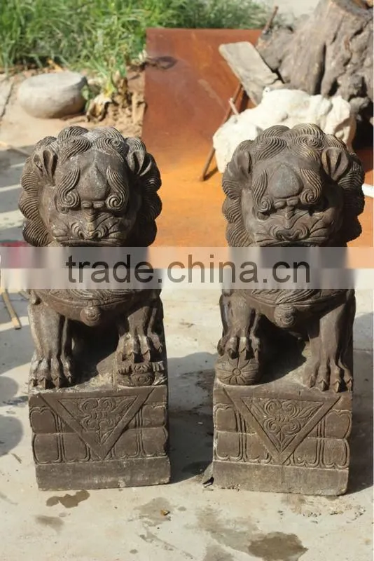 Chinese antique garden stone lion