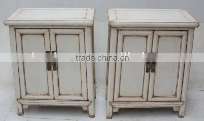 Modern Chinese Solid Wood Nightstand Bedside cabinet