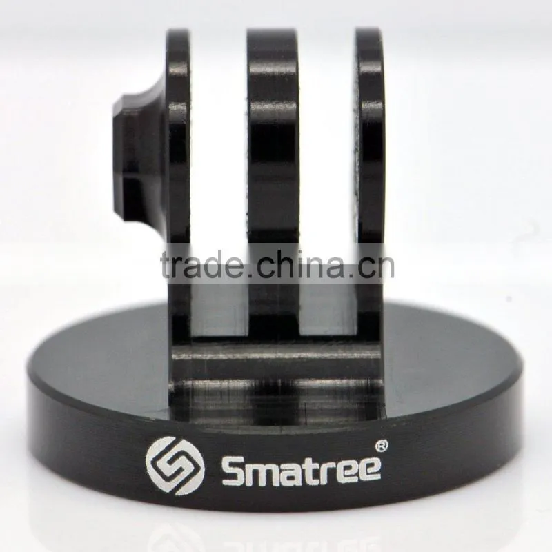Smatree Aluminum Tripod Mount Adapter for GoPro Hero4 HERO3+ HERO3/ 2 /1 Cameras -Threaded End(Black)