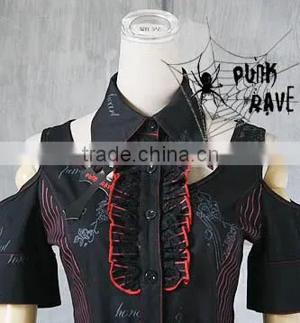 latest design fashinable shock dark alternative plus size gothic punk rave clothing Q-060