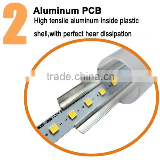 CE and Rohs Certification cool white clear cover 1500 mm T8 18W led tube light