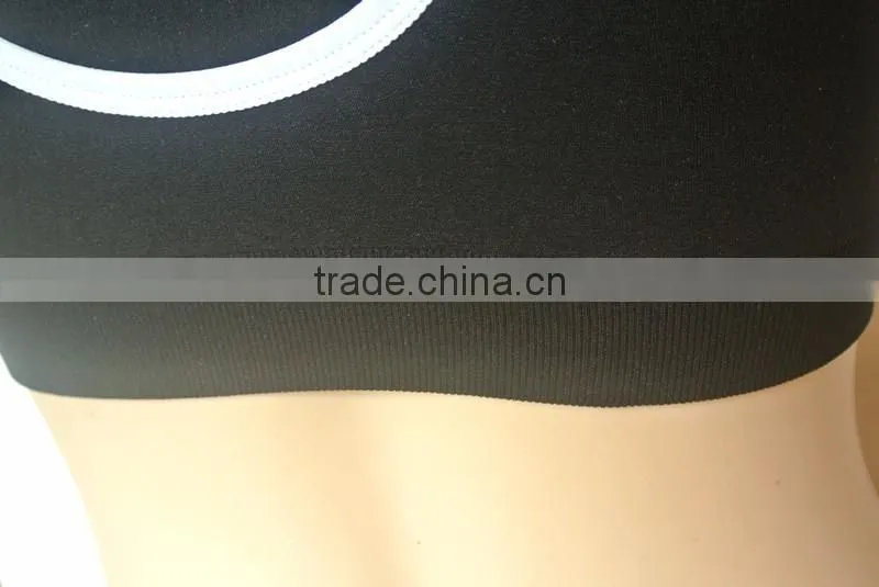 Shantou Factory Cheap Price Black Running Women Seamless Ladies Sports Bra