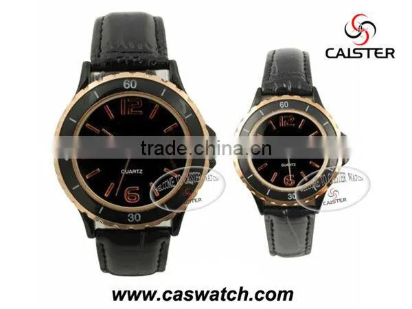 Gold case round latest couple watches in 2013