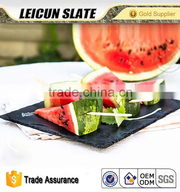 Tested Manufacturer Custom Made Customized Slate Tray Cheese food Plate
