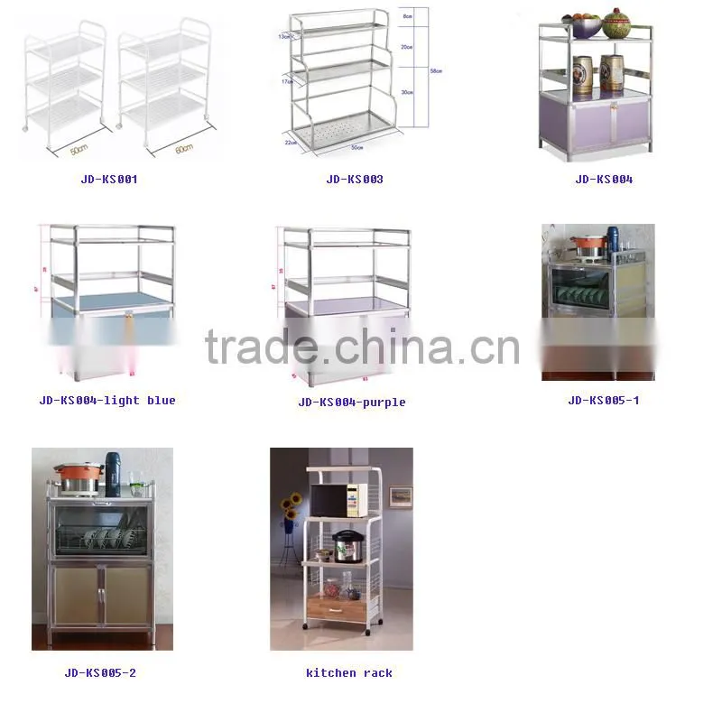 Househoud Furniture Simple Stainless Steel Kitchen Cabinet Frame
