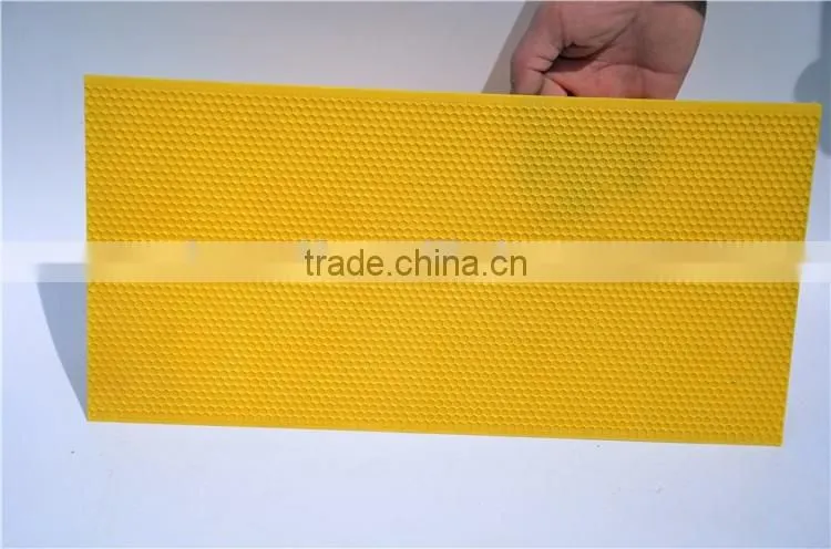 plastic beeswax foundation sheet/beeswax foundation sheet yellow