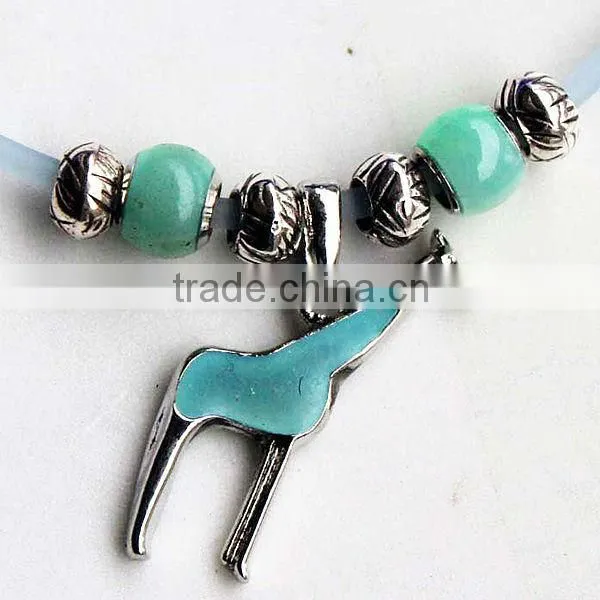 Moon Shaped Popular UV Active Silicone Necklace