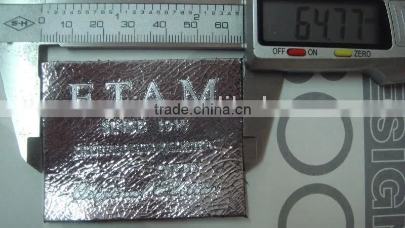 good quality real leather jacket metal patch