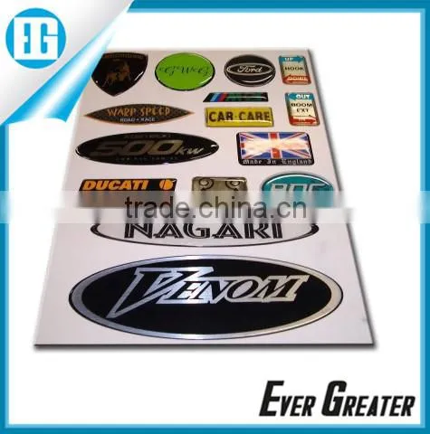 Custom make epoxy resin sticker doming sticker chrome Epoxy 3D Dome Stickers custom flag 3D sticker doming machine flag sticke