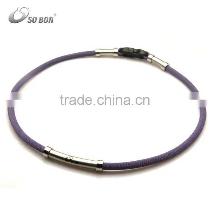 magnetic titanium sports silicone necklace
