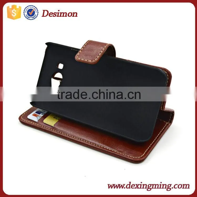 Ultra Thin PU leather flip case for xiaomi mi2s case with card pocket