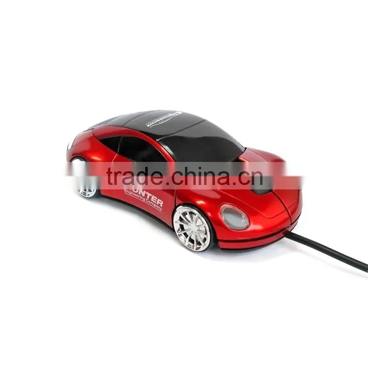 Computer Laptop USB Wired Car Shaped Gift Mouse with LED