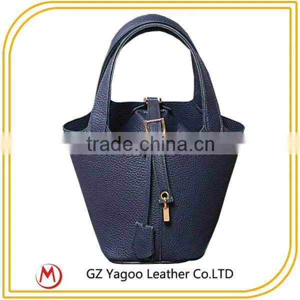 Chinese Bag in Bag Pu Bucket Bag for Shopping