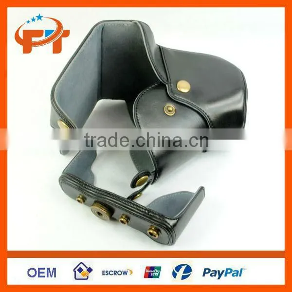 Pu leather camera bag camera case for GF6 14-42mm