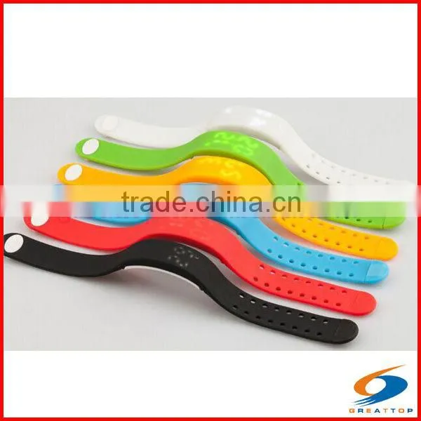2015 new hot sale manual 3d sport led wristband pedometer